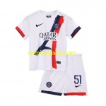 Camisolas de futebol Paris Saint-Germain Willian Pacho 51 Criança Equipamento Alternativa 2024/25 Manga Curta